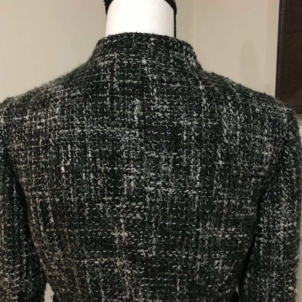 *ADRIENNE VITTADINI* Gray Tweed Wool Blend Jacket